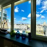 Super Apartament White Warszawa 2X Metro Scisle Centrum Wifi 300 Mbs New